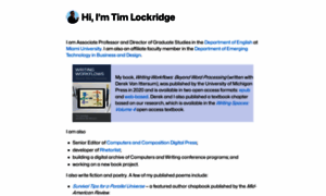 Timlockridge.com thumbnail