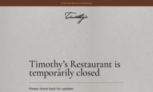 Timothysrestaurantinlee.com thumbnail