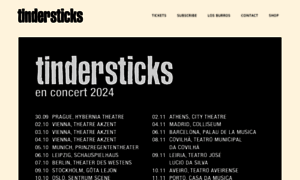 Tindersticks.co.uk thumbnail