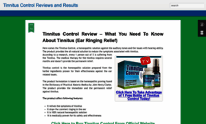 Tinnituscontrol-results.blogspot.com thumbnail