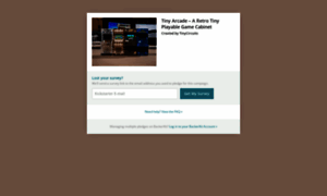 Tinyarcade.backerkit.com thumbnail