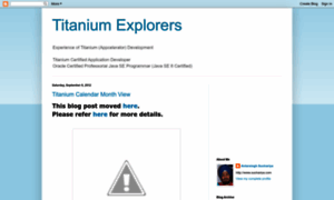 Titaniumexplorers.blogspot.in thumbnail