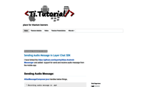 Titaniumtutorial.com thumbnail