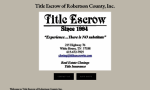 Titleescrowtn.com thumbnail