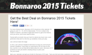 Tix.bonnaroo2015tickets.com thumbnail