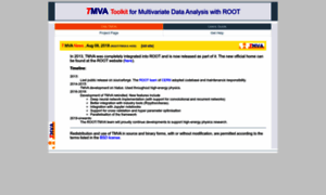 Tmva.sourceforge.net thumbnail