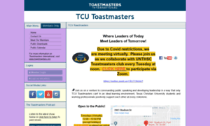 Toastmasters.tcu.edu thumbnail