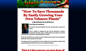 Tobaccogrowingmadeeasy.com thumbnail