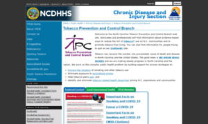 Tobaccopreventionandcontrol.ncdhhs.gov thumbnail