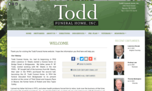 Toddfuneralhome.net thumbnail