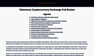 Tokenexus.exchange thumbnail