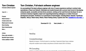 Tomchristian.co.uk thumbnail