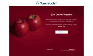 Tommyjohn-teacher.sheerid.com thumbnail
