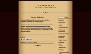 Tomolivercv.wordpress.com thumbnail