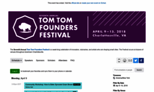 Tomtomfoundersfestival2018.sched.com thumbnail