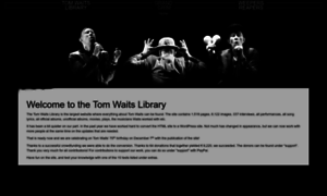 Tomwaitslibrary.info thumbnail