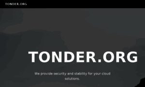 Tonder.org thumbnail