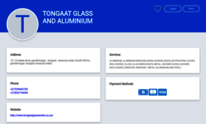 Tongaatglassaluminium.co.za thumbnail