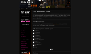 Tonyhawkguide.com thumbnail