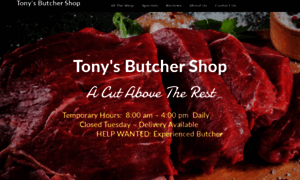 Tonysbutchershop.com thumbnail