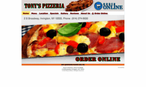 Tonyspizzairvington.com thumbnail