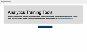 Tools.analyticstraining.it thumbnail