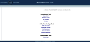 Tools.universalwebservices.net thumbnail