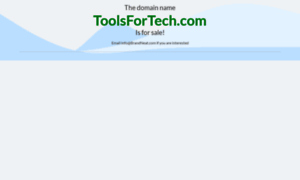 Toolsfortech.com thumbnail