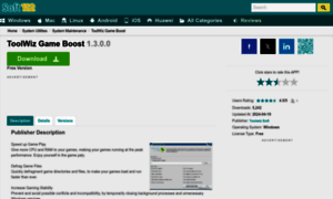 Toolwiz-game-boost.soft112.com thumbnail