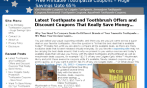 Toothpastecouponshq.com thumbnail