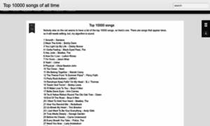 Top10000songs.blogspot.com thumbnail