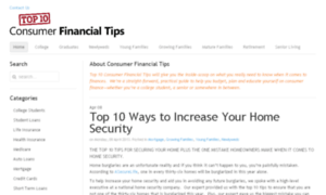 Top10consumerfinancialtips.com thumbnail