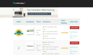 Top10webhosting.ca thumbnail