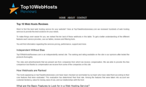 Top10webhostsreviews.com thumbnail