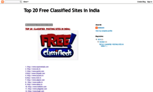 Top20freeclassifiedsites.blogspot.com thumbnail