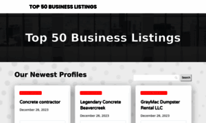 Top50businesslistings.com thumbnail