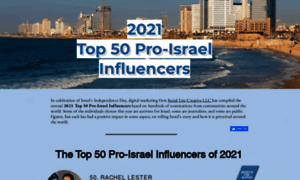Top50proisraelinfluencers.com thumbnail