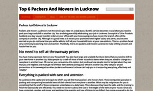 Top6packersandmoverslucknow.webnode.in thumbnail