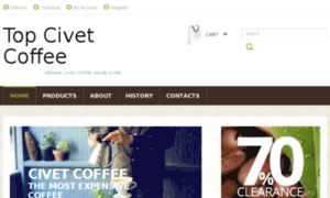 Topcivetcoffee.com thumbnail