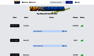 Topmcservers.com thumbnail