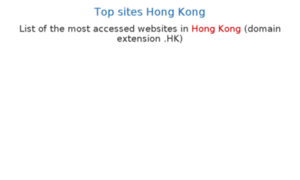 Topsites.hk thumbnail