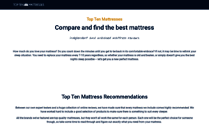 Toptenmattresses.com thumbnail