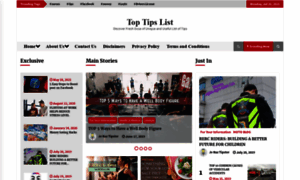 Toptipslist.com thumbnail