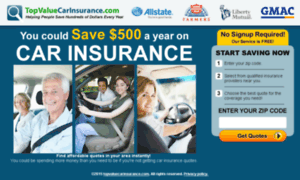 Topvaluecarinsurance.com thumbnail