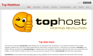 Topwebhosts.co thumbnail