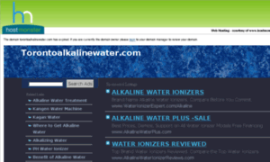 Torontoalkalinewater.com thumbnail