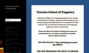 Torontoschoolofpuppetry.com thumbnail