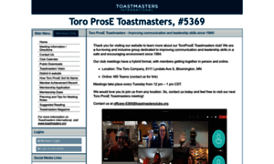 Toroprose.toastmastersclubs.org thumbnail