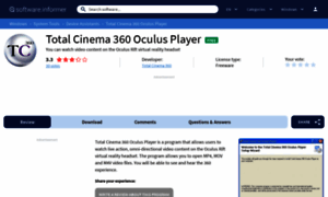 Total-cinema-360-oculus-player.software.informer.com thumbnail
