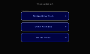 Touchcric.co thumbnail